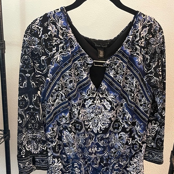 White House Black Market blue dress - Picture 2 of 8